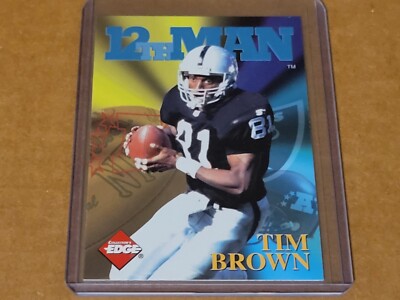 1996 Collector's Edge 12th Man Tim Brown Los Angeles Raiders Nmmt
