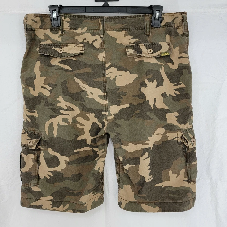 Pantalones Cortos Carga Wear First Camouflage Marrón Verde Tostado Para Hombre 38 Foto 2 de 4