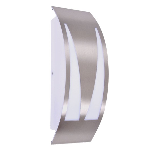 WandaußEnleuchte Led Tauglich 1Xe27 Max. 15W/230V Edelstahl IP44 10X31,5X9Cm-image