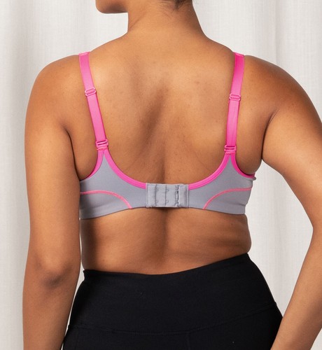 Triaction Underwire Performance Sports Bra - Grey, Sizes 10C-20F, Triumph - Picture 3 of 5