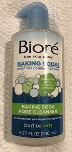 biore baking soda pore cleanser for combination skin 6.77 ounces