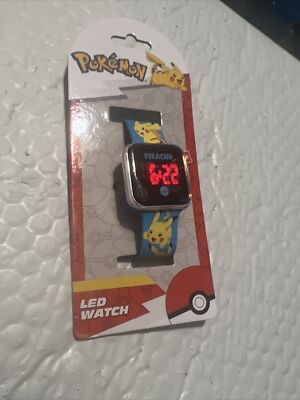 Pokemon LED Digital Wrist Watch Age 6+ Pikachu ￼