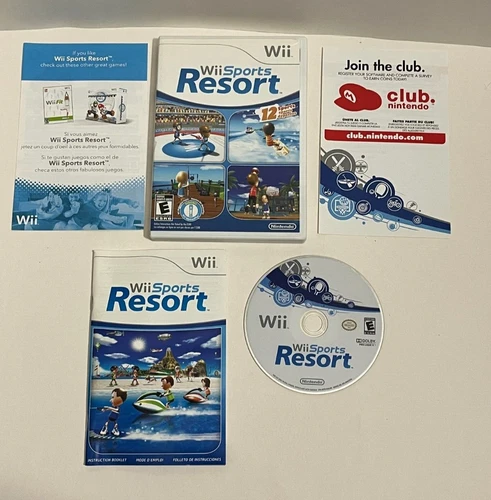 Wii Sports Resort Nintendo Wii COMPLETE CIB Tested And Working
