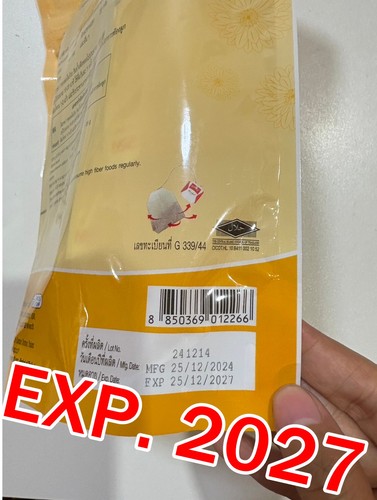 12X FITNE Tea Chrysanthemum Herbal Detox Drink Thai Slimming Shape Good Burn - Picture 14 of 20