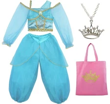Little Pretends Bundle - Arabian princess dress-up play set - Necklace, totebag