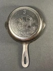 Vintage Griswold Erie No. 3 Slant Logo Cast Iron Skillet 709B USA