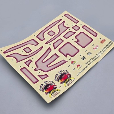 Revell Monogram 1/25 1950 50 Ford Pickup Parts Kitbash Decal Sheet