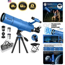 Telescope for Adults High Powered, 90mm Aperture 550mm Astronomical Refractor...