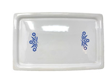 VTG Corning Ware P-35-B 16” Blue Cornflower Bake Broil Serving Tray