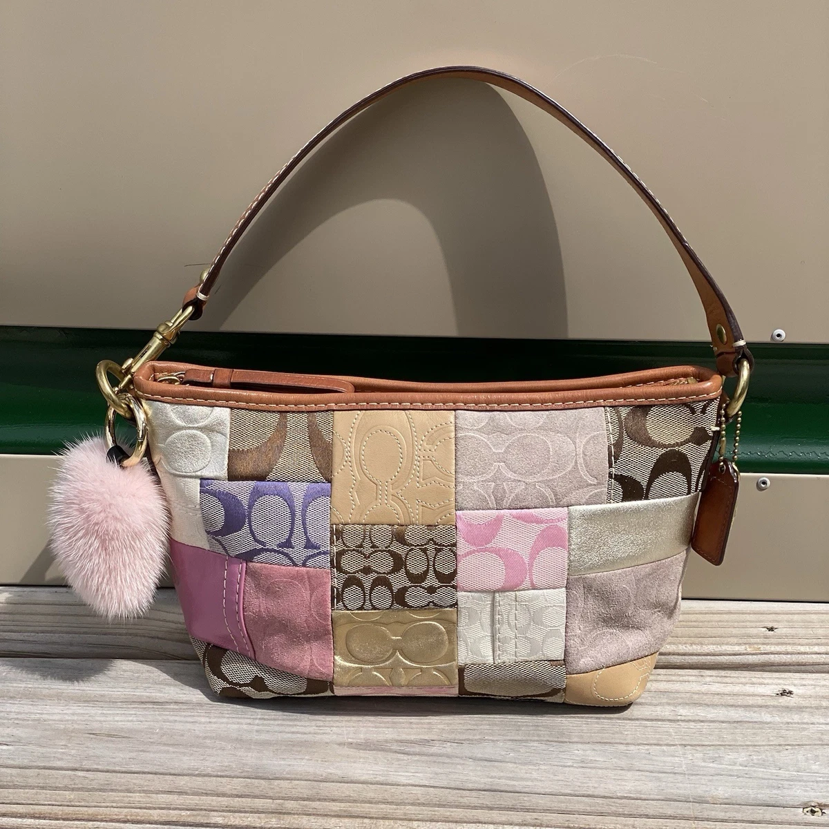 Coach Patchwork Shoulder Bag Pink Bags & Handbags for Women for
