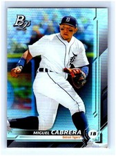 2019 Bowman Platinum Miguel Cabrera #89 Detroit Tigers MLB Baseball Base Set