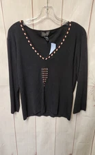Finity Women's Size L Black Sweater