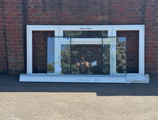 New White uPVC Fixed Window 109cm (H) x 238cm (W) Clear Double-Pane Glazed. 