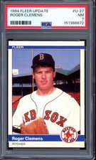 1984 Fleer Update #U-27 Roger Clemens Rookie PSA 7 Vintage Baseball Card (8872)