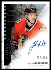 2013-14 SP AUTHENTIC FUTURE WATCH Joakim Nordstrom Rookie Auto 327/999 Chicago