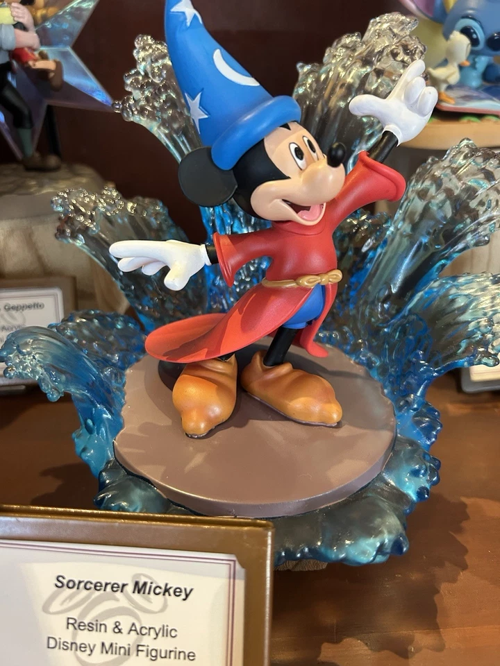 2024 Disney Parks Sorcerer Mickey Fantasia Mini Statue Figurine Figure NIB - Image 3 of 4