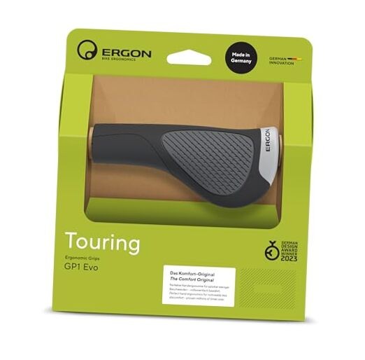  GP1 Evo omic Wing Grips | Comfort Grip for Touring, E-Bikes & Large Black