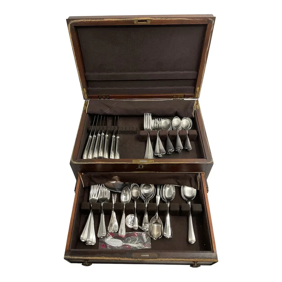 Vintage English Stainless Steel Flatware Set in Wooden Case
Opens in a new window or tab