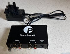 Pro-Ject Phono Box MM Preamplifier / Phono Stage - Black with UK Power Supply