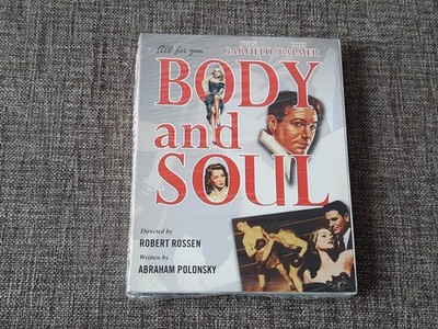 BODY AND SOUL 1947 Blu-Ray Olive Films USA John Garfield Film Noir w/ Slipcover