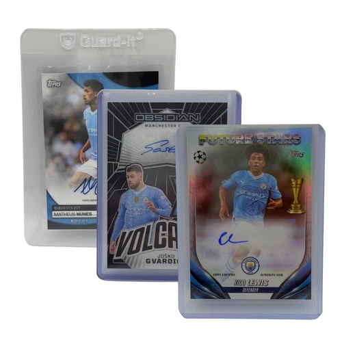 2023/24 Auto Lot (3) Rico Lewis Future Stars â¢ Gvardiol Obsidian â¢ Matheus Nunes