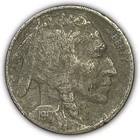 1917-D Buffalo Nickel Very Fine VF Coin, Corrosion #28269