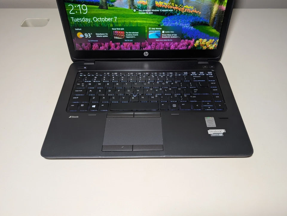 HP ZBook 14 — i7-4600U • 16GB RAM • 180GB SSD • AMD M4100 • Backlit • Win 10 Pro - Image 3 of 4