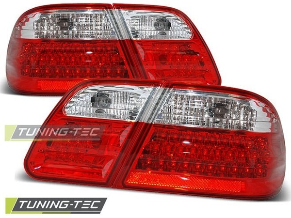 RüCkleuchten Paar FüR Mercedes E-Klasse W210 95-02 LED Rot Weiß - 27336040-image