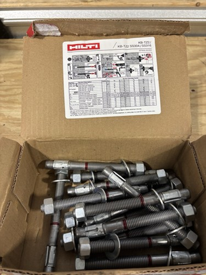 #ad Anchor Bolts Hilti 2210256 $39.99