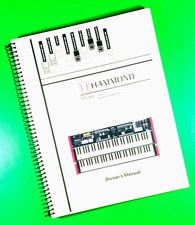 Owners Manual for Hammond Skx Stage Keyboard 156 Pages W/Clear Covers 