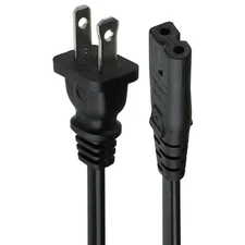 Generic (2-Prong) Power Supply Cable (Round + Square Variety) Mixed