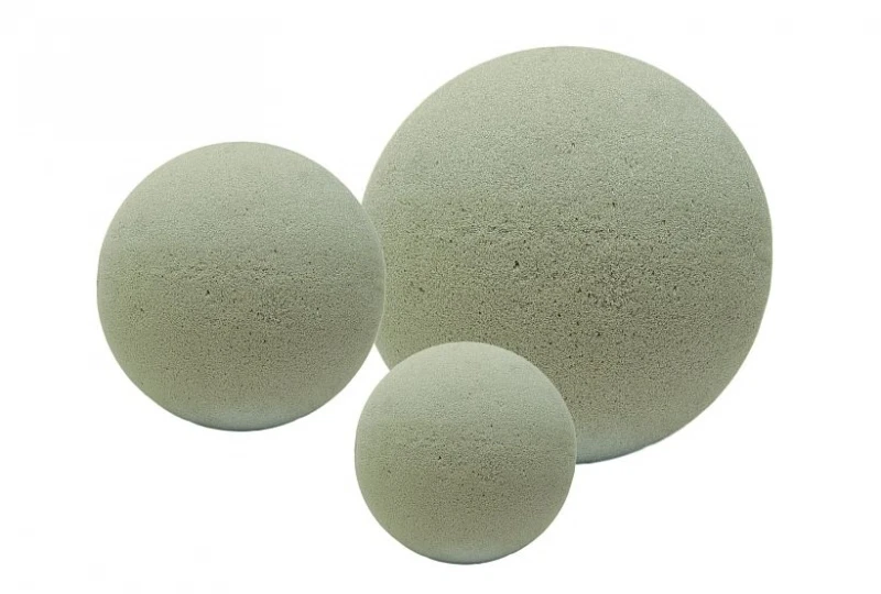 Steckschaum-Kugel, Durchm. 10 cm, Trocken-Steckmasse, Blumen-Deko Steckmoos