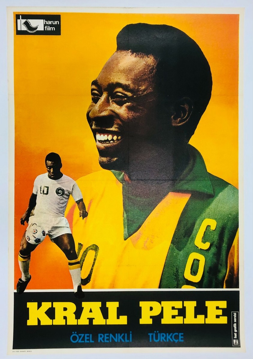 Pele The King, 1960s Original vintage affiche linen backed