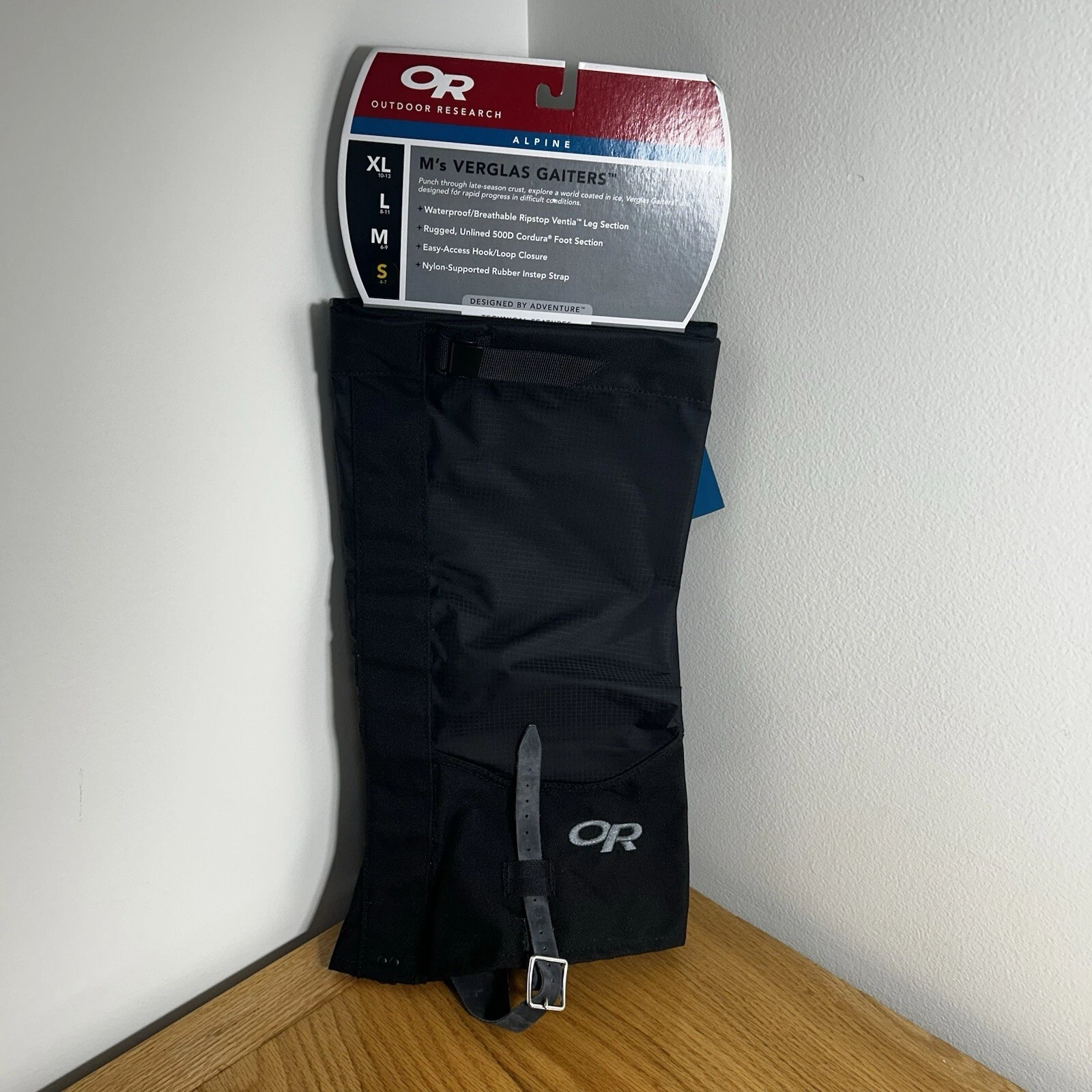 NEW Outdoor Research Verglas Gaiters Men's SMALL 4-7 Black Style 61610 Ventia
Opens in a new window 