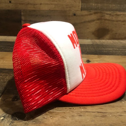 Vintage Moore For Mayor Hat Snapback Cap Mens Red White 80s 90s Campaign - READ - Picture 6 of 16