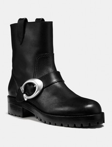 coach black ankle boots