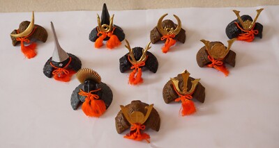 Miniature Helmet Set x10 mini-size Sengoku-Designs from Kyoto Japan 0901B9G