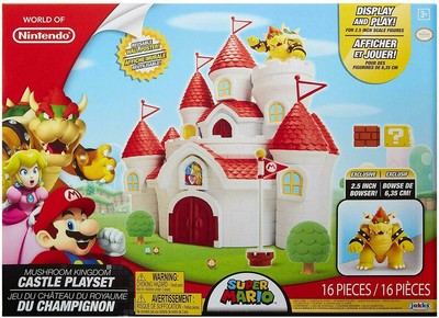 world of nintendo peach's castle playset