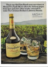 1977  Christian Brothers Brandy Alta Vista Ranch CA California Vintage Print Ad