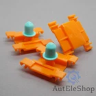10x moulding clips mouldings clips for VW Golf 3 Vento orange 1H0853585