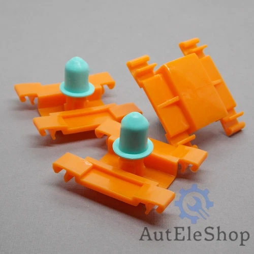 10x moulding clips mouldings clips for VW Golf 3 Vento orange 1H0853585