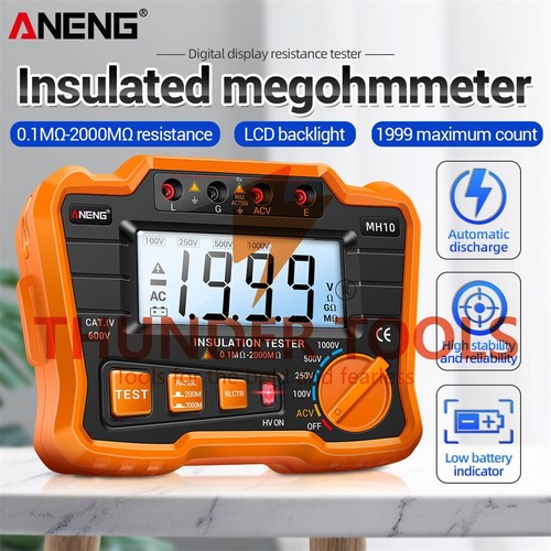 Thunder Tools ANENG MH10 Digital Insulation Resistance Tester 0.1MΩ-2000MΩ - Bild 18 von 23