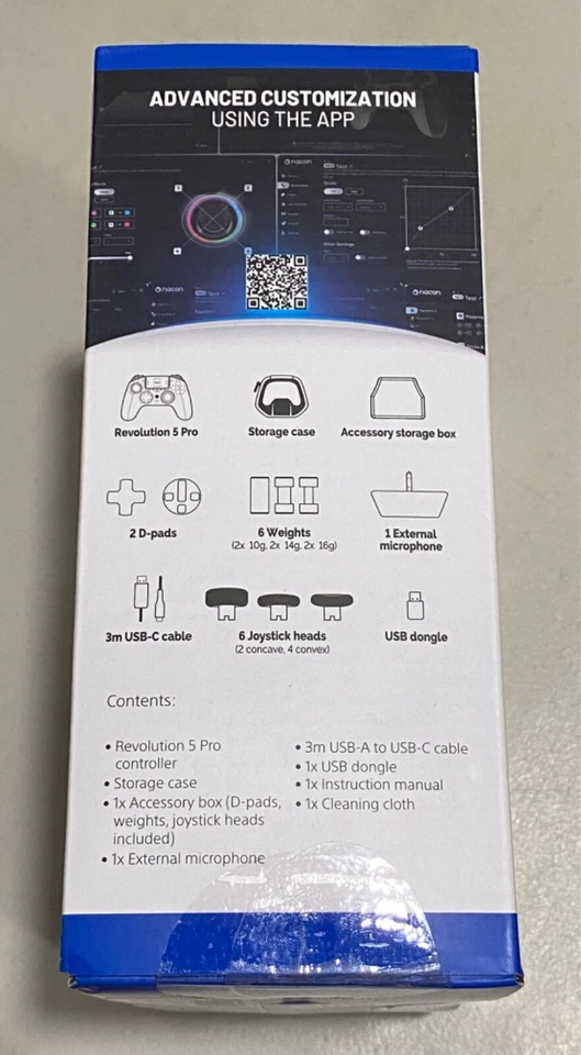 Nacon Revolution 5 Pro PlayStation Wireless Gaming Controller - Black - Image 3 of 4