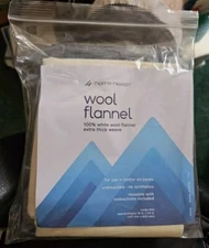 Home Health Wool Flannel Large Size 18" x 24" For Use w/ Castor Oil Packs NEW
