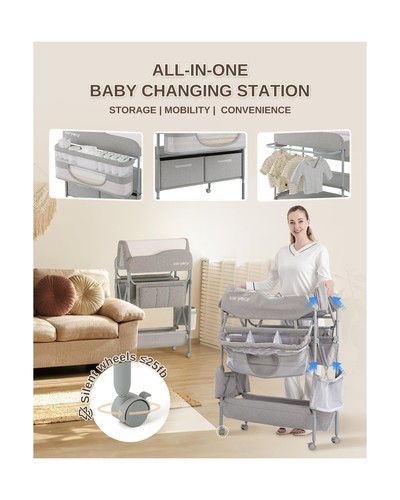 Baby Changing Table, Versatile Folding Changing Table, Waterproof Diaper Chan... - Picture 4 of 6