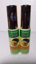 2 PROSA MASCARA 4 IN 1 AVOCADO OIL FORMULA 0.42 OZ ACEITE AGUACATE  WATERPROOF