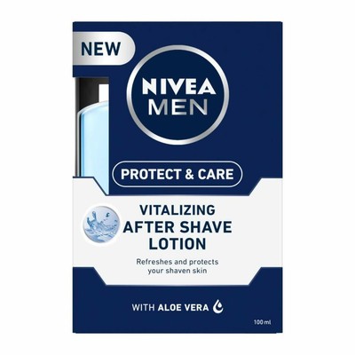 Nivea Men Protect and Care Vitalizing After Shave Lotion with Aloe Vera - 100 ml