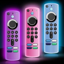 3 Pack Silicone Remote Cover Case, Anti Slip Silicone Protective Case Glow in...