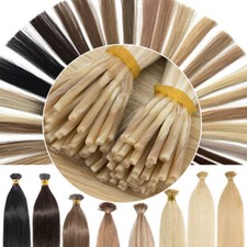 Stick I Tip 100 Real Remy Human Hair Extensions Keratin Fusion Pre Bonded Itip
