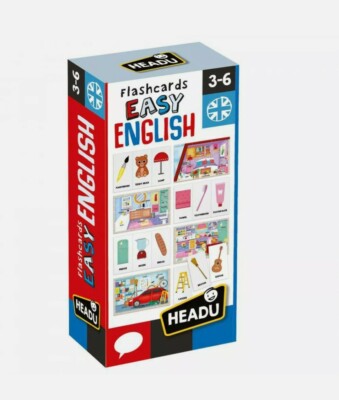 Headu Easy English Flashcards- Kids Basic Words English as a Second Language Toy